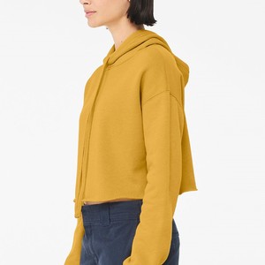 Women's Eco-Friendly 400 Gsm French Terry <b>Zipper</b> Hoodie Breathable Oversized 500 GSM 100% Cotton Fleece Sweatpants Casual Hoodie - Product Image 2