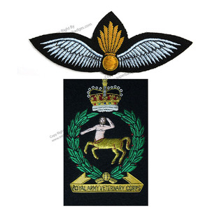 Generals Regimental Blazer <b>Badge</b> HAND EMBROIDERED BULLION WIRE PATCHES Ceremonial <b>Badges</b> - Product Image 3