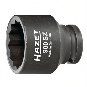 Hazet 1/2'' <b>12</b>-<b>Point</b> Square <b>Socket</b> with Traction Profile and Borehole - Product Image 2