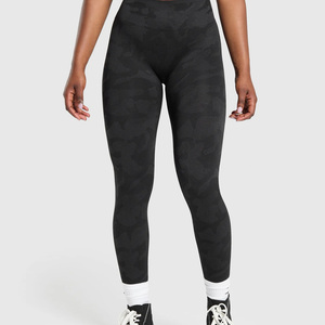 Stretchable High-Performance Sports <b>Leggings</b> for Men-Breathable Elastic Waist Full Length Spandex/<b>Polyester</b> Material - Product Image 5