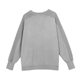 Sudaderas de Gran Tamaño para Mujer, de Felpa de Algodón, con Paneles de Dos Tonos, Diseño Personalizado, Bordado Impreso, para Otoño/Invierno - Product Image 2