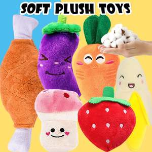 Juguetes de felpa para verduras y frutas, juguetes de peluche, frutas y verduras, frutas y verduras, juguetes para masticar chirriantes para perros - Product Image 5