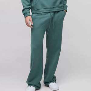 Fabricant personnalisé Baggy Flare empilé Jogging Survêtement Baggy vierge à capuche et pantalon de survêtement Ensemble Hommes Survêtement - Product Image 4