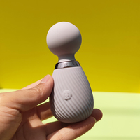 GINYA Neues Design weiblich starke Vibration Mini AV-Stab-Massagegerät niedlicher stiller Vibrator für Mädchen und Paare gutes Vorspiel Sexspielzeug