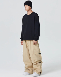 Pantalons de ski et de snowboard pour hommes sur mesure en gros, pantalons d'hiver imperméables, respirants, anti-UV, fermeture éclair, coupe-vent - Product Image 5