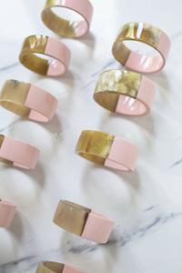 Servilleteros de Cuerno de Búfalo, Porta Servilletas Redondos para Hoteles de Lujo, Restaurantes y Mesas de Boda, Alta Calidad - Product Image 2