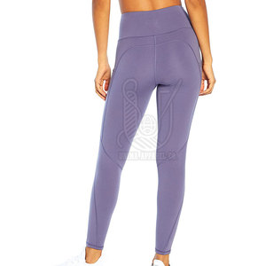 Pantalones de Yoga para Mujer de Alta Calidad con MOQ Bajo, Cintura Media Elástica, Diseño Sólido, Transpirables, Ecológicos y de Secado Rápido para Fitness - Product Image 3
