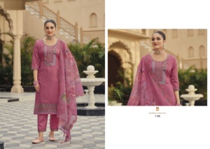 Hermoso traje Salwar tradicional con bordado de exportador indio - Product Image 3