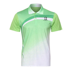 Camiseta de Golf Personalizada OEM para Hombre, Transpirable, Ligera, 100% Algodón, Tejido Elástico Estampado - Product Image 1
