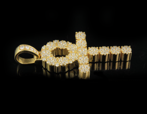 Croix chrétienne jésus personnaliser Design à la mode Moissanite diamant clouté en argent Sterling S925 bijoux fins pendentifs pour hommes - Product Image 5