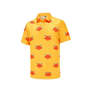 Logo Poliéster Color sólido Camisetas Uniforme Golf Polo Bordado Polo para hombres - Product Image 3