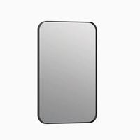 Miroir de salle de bain mural personnalisé, durable et léger, avec cadre en métal, design Art Déco, noyau en MDF - Artisanat AK