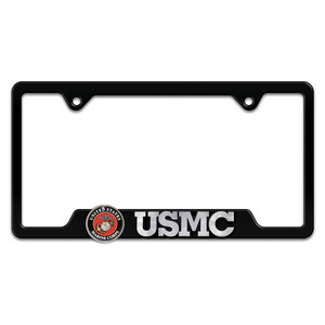 Cubierta de Matrícula LED 3D de Metal Negro con Licencia Oficial de la USMC para Decoración de Automóviles - Compatible con Ford, BMW, Abarth, Chevrolet - Product Image 4