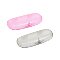 Étui à lunettes translucide en plastique à fermeture magnétique Boîte à lunettes et étui à lunettes