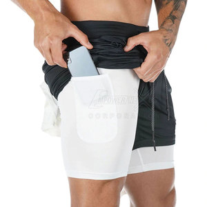 Venta al por mayor de pantalones cortos de fitness para hombres con cordón personalizados duraderos para hombres pantalones cortos de fitness para la venta en línea - Product Image 3