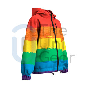 Nueva Chaqueta Cortavientos con Capucha, Impermeable, Colorida, de Moda para Primavera, Unisex, para Actividades al Aire Libre - Product Image 4