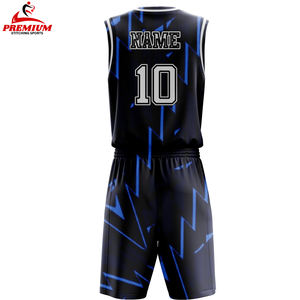 Venta caliente Uniforme de baloncesto personalizable con su propio logotipo Conjunto transpirable en precio al por mayor Diseñe su propio estilo - Product Image 2