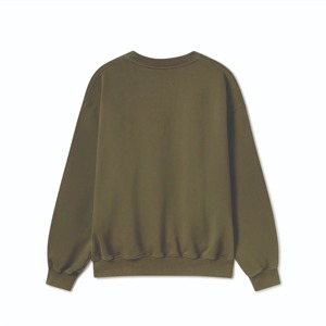 Polaire vierge de haute qualité col rond Logo personnalisé 63% coton 37% polyester pull 330gsm poids lourd sweat-shirt pour hommes - Product Image 6