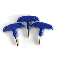 Kunci Allen Hex T-Handle OEM Ready 2.5 3 4 5 6mm Gagang Plastik Baja Karbon Baja Tahan Karat Lengan Panjang Pegangan Stabil