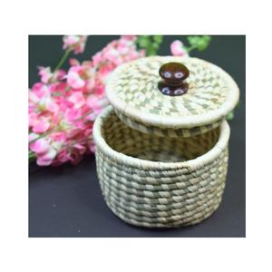 Sabai écologique cercle panier élégant naturel tissé à la main Style pour le stockage décoratif rustique durable décor à la maison - Product Image 6