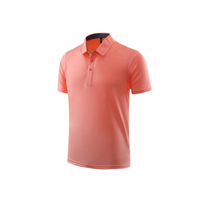 Tissu extensible 100 % coton en gros, style tricoté, avec logo personnalisé brodé, pour uniforme de golf uni, respirant