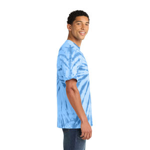 T-shirt tie-dye premium 100% coton, motif spiralé, doux, respirant, streetwear pour hommes, options de logo et de couleur personnalisés - Product Image 4