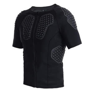 Mens Premium Sports <b>padded</b> <b>shirt</b> Compression Chest Protector Training Athletic Wear Wholesale - Product Image 6