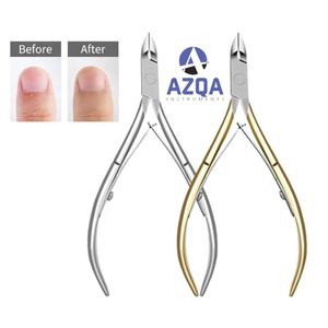 High Quality Fine Point Full Jaw Cuticle Nippers Sharp Cuticle Trimmer Non-Slip Grip <b>Nail</b> Nippers with Custom Packing - Product Image 1