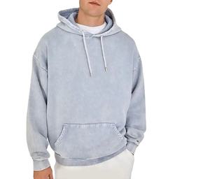 เสื้อฮู้ดดี้โอเวอร์ไซส์ทรงยาว ปักโลโก้แบบแอซิดวอช โลโก้สั่งทำพิเศษ สำหรับผู้ชาย ทนทาน ระบายอากาศได้ดี ผลิตโดย HI 2026 - Product Image 1