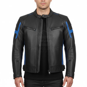 Chaqueta de Motocicleta de Cuero Genuino de Primera Calidad, Unisex, Talla Grande, Ajuste Cómodo con Características de Seguridad, Perfecta para Viajar - Product Image 3