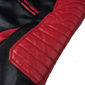 Veste en toile en cuir de mouton pur de qualité supérieure pour hommes, coupe ajustée, col montant, imperméable - Product Image 6