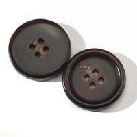Boutons en résine double couche pour costumes pour hommes Couleur tortue avec perles plates rondes et motifs d'étoiles pour la décoration de sacs