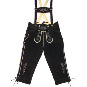 Personalizado bordado hombres bávaro rodilla Lederhosen Top tendencia estilo americano hecho a mano ropa cálida cintura media botón cierre de mosca - Product Image 4