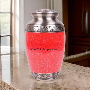 Urna de cremación clásica de Metal de aluminio hecha a mano, Metal sólido, fuerza duradera, bloqueo de hilo asegurado, tarro de entierro conmemorativo para adultos - Product Image 2