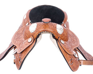 Venta caliente diseño inglés hecho a mano cuero genuino occidental Sillín para montar a caballo barril carreras y placer Trail - Product Image 2