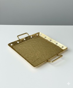 Bandeja de Servicio de Aluminio Fundido de Lujo para Hoteles y Servicios de Catering, que Crea una Presentación de Vajilla Sofisticada - Product Image 3