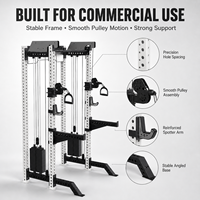 Rack multifonctionnel Smith Machine et Cable Crossover, équipement de fitness de qualité commerciale (rack à squats domestique / rack à développés)