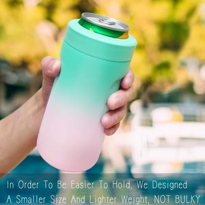 Personalizzabile 3 In 1 di tutte le dimensioni più guscio rigido a doppia parete In acciaio inossidabile con isolamento sottovuoto Seltzer Can Cooler Tumbler Coozies - Product Image 6
