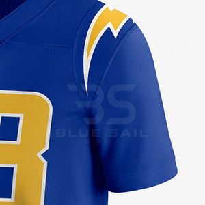 Camiseta de fútbol americano con logotipo personalizado al por mayor, Camiseta deportiva para hombre, camiseta de práctica de fútbol para jugadores - Product Image 5
