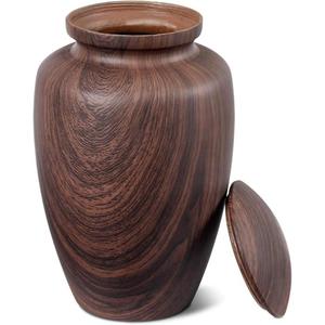 Urna de cremación de Color de madera, urna de cremación clásica grabada a mano para ceremonia funeraria, suministro de urnas de entierro americanas de estilo adulto - Product Image 4