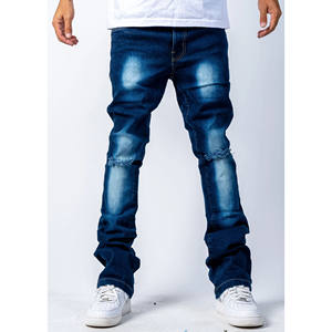 กางเกงยีนส์เดนิมผู้ชายสั่งทำขายส่ง คุณภาพสูง แฟชั่นเรียบง่าย ยูนิเซ็กซ์ ล้างสี สำหรับผู้ชาย - Product Image 5