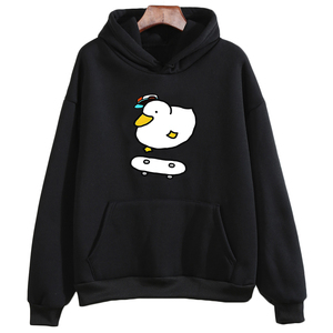 Sweat à capuche ample pour femmes Sweat-shirt surdimensionné décontracté à manches longues Top à capuche tendance Streetwear chaud d'hiver Vente en gros - Product Image 3