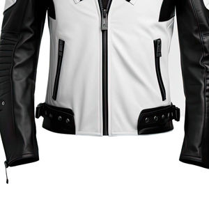 Personalizado a prueba de viento impermeable diseño premium tallas grandes hombres manga completa moto ropa deportiva mejor precio cuero genuino - Product Image 4