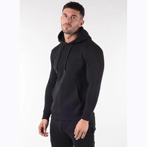 เสื้อฮู้ดผ้าฝ้าย100% สำหรับผู้ชายย้อมสีล้วนแบบสั่งทำสไตล์สตรีทสำหรับฤดูหนาว - Product Image 6