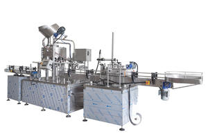 Máquina Embotelladora Totalmente Automática |   Sistema PLC con Pantalla Táctil |   Hecho en Turquía |   SS304/SS316 |   Línea de Líquidos Industriales para Polvo de Vidrio - Product Image 1