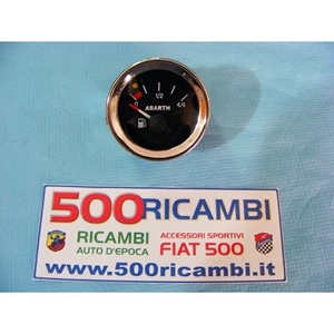 Tableau de bord Abarth pour Fiat 500 & 126 LIVELLO BENZINA en noir avec fond de 52 mm générique - Product Image 1