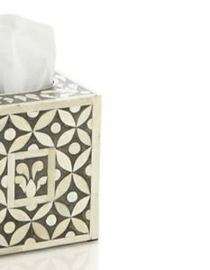 Porte-mouchoirs en bois incrusté d'os écologique fait à la main en gros décoratif pour les voitures de bureau à domicile modernes - Product Image 4