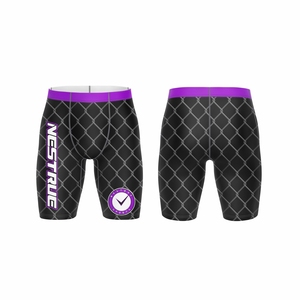 Short de compression taille moyenne pour hommes le plus vendu Logo personnalisé Vente en gros Pantalon d'entraînement à motif solide à vendre - Product Image 1