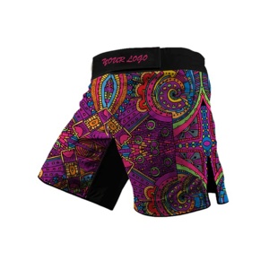Short de sport à Logo personnalisé pour hommes, pantalon de survêtement en éponge française, short de motard, short en maille de couleur unie, logo personnalisé décontracté - Product Image 3