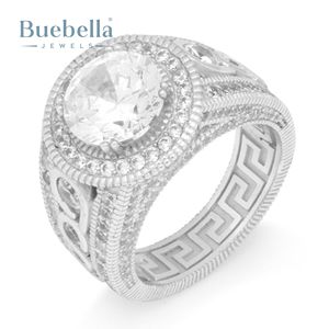 Style Hip Hop Original 925 argent Sterling 14K plaqué or Moissanite diamant glacé bague pour hommes pour bijoux cadeaux - Product Image 3